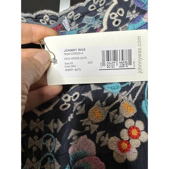 Johnny Was Keva Floral Embroidered Dress XS C 38320-4 - Picture 7 of 7